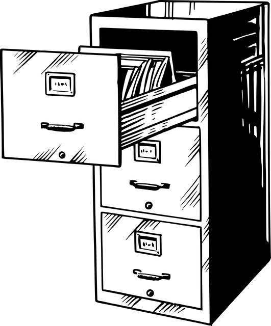 Bürokaufmann bei kaufmännischer Büroarbeit
